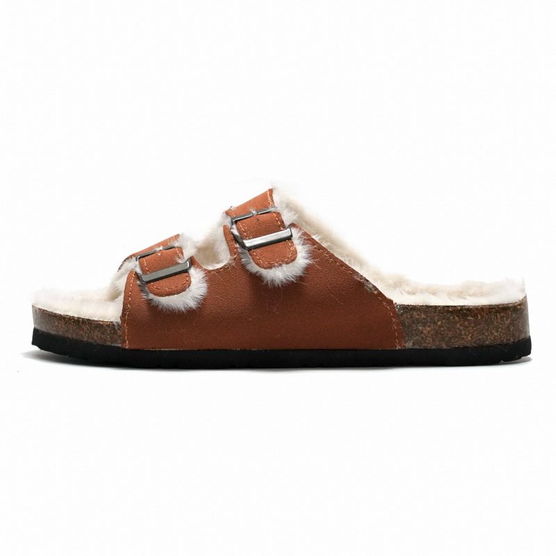 Girls/Boys  Multi-Strap | Arizona Shearling Suede Leather Mink Boys Boys