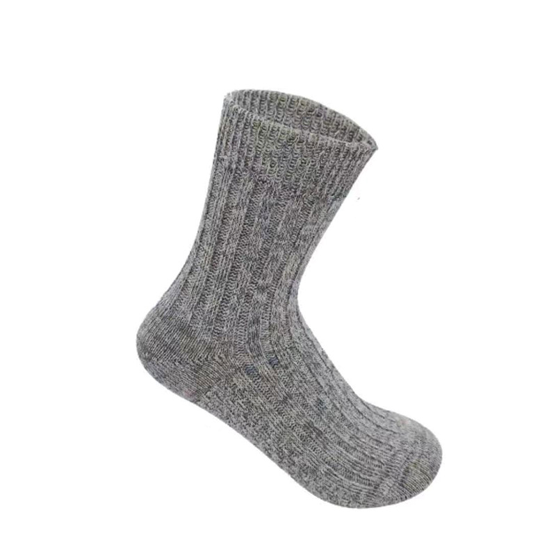 Mens  Socks | Cotton Slub Mencotton-Polyamide-Elastane Gray White Accessories Gray White