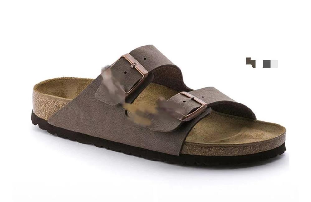 Mens  Two-Strap Sandals | Arizona Gripleather Vintage Wood Faded Khaki Mens Mens