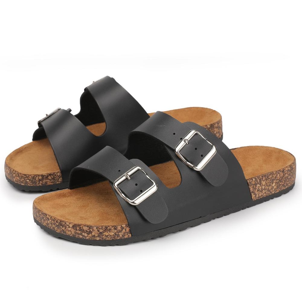 Mens  Two-Strap Sandals | Arizona Gripleather Vintage Wood Mineral Grey Mens Mens