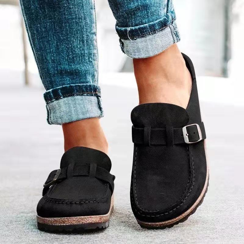 Womens  Clogs | Buckley Shearlingsuede Leather Whale Gray Clogs Clogs