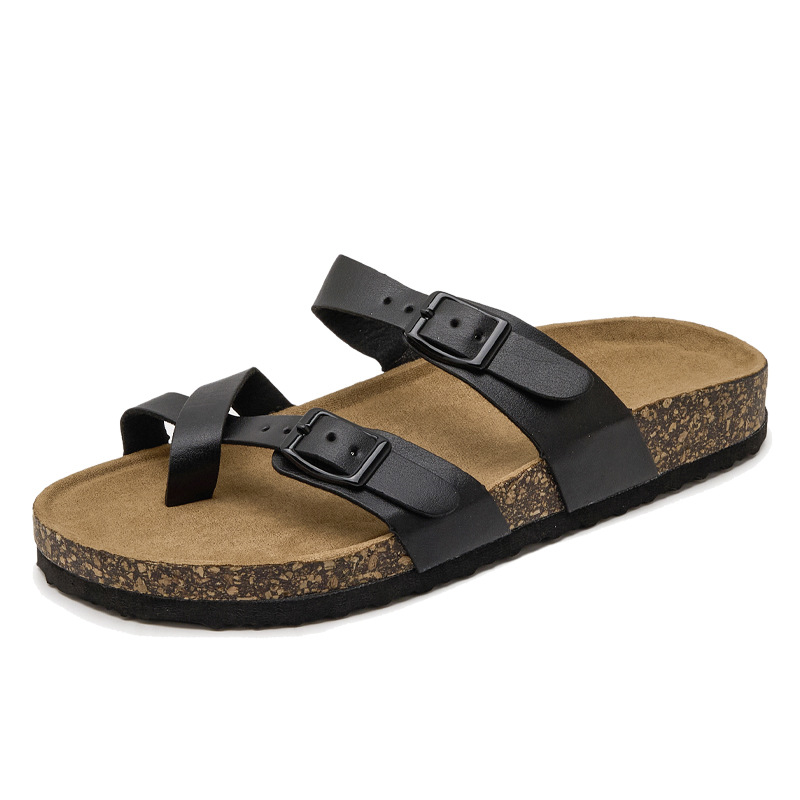 Womens  Multi-Strap | Francabirko-Flor Black Multi-Strap Black