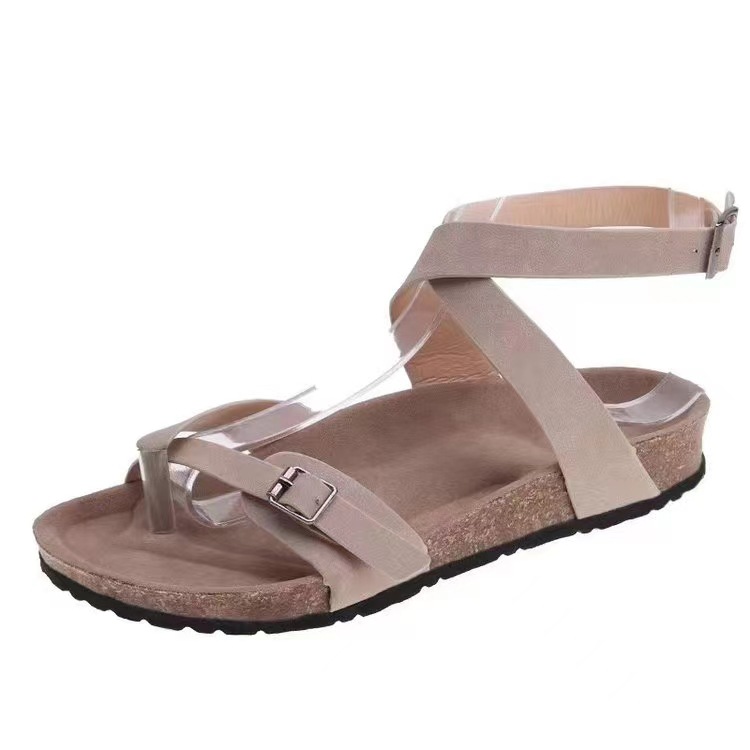 Womens  Thong Sandals | Yarabirkibuc Mocha Back/Ankle Strap Back/Ankle Strap