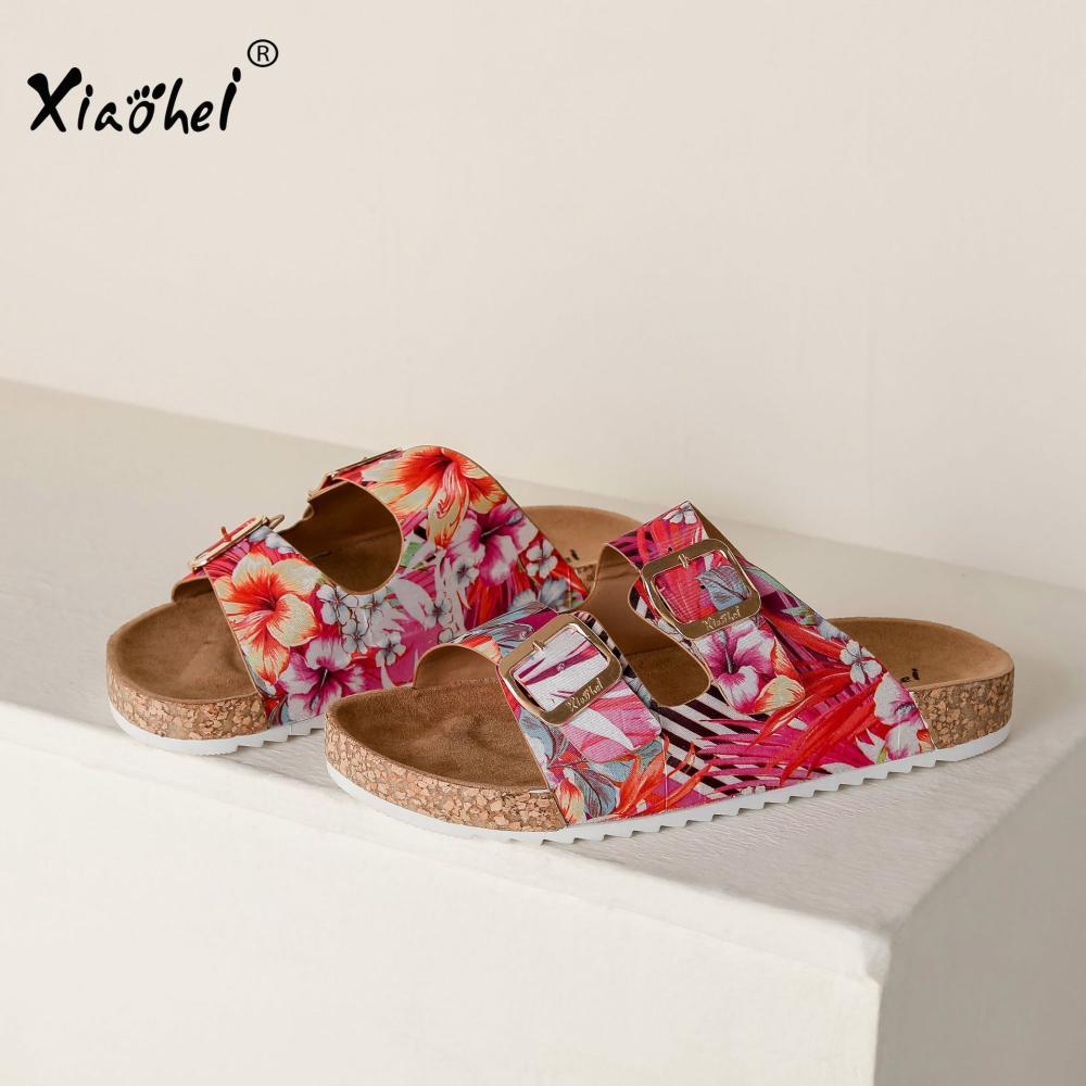 Womens  Two-Strap Sandals | Arizonabirko-Flor Fuchsia Tulip Sandals Fuchsia Tulip