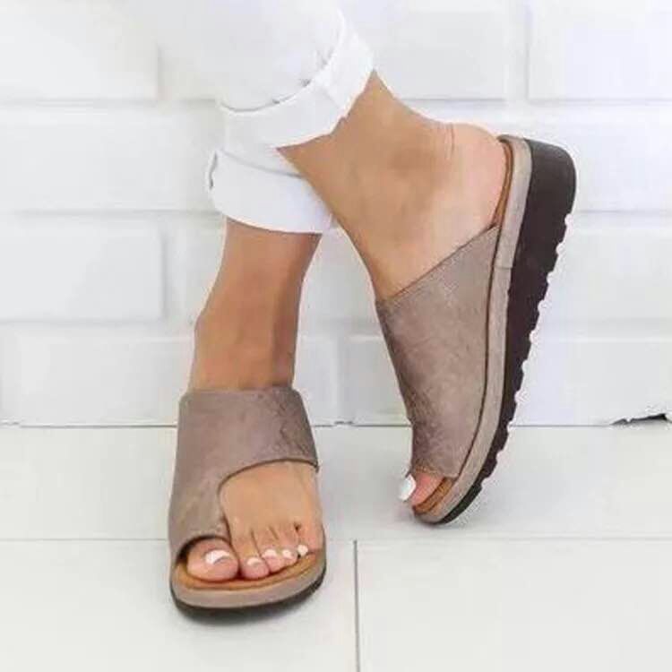 Womens  Wedges & Platforms | Namicasuede Leather Tea One-Strap Sandals One-Strap Sandals