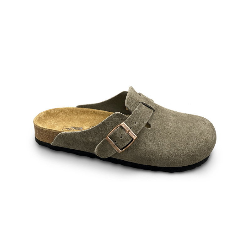 Womens/Mens  Clogs | Boston Soft Footbedsuede Leather Taupe Clogs Clogs