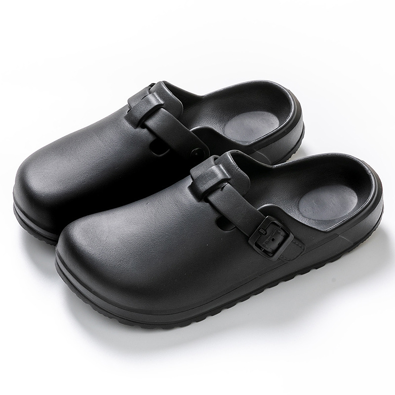 Womens/Mens  Clogs | Bostonleather Black Clogs Black