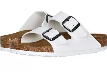 Womens/Mens  Two-Strap Sandals | Arizonabirko-Flor White Mens Mens