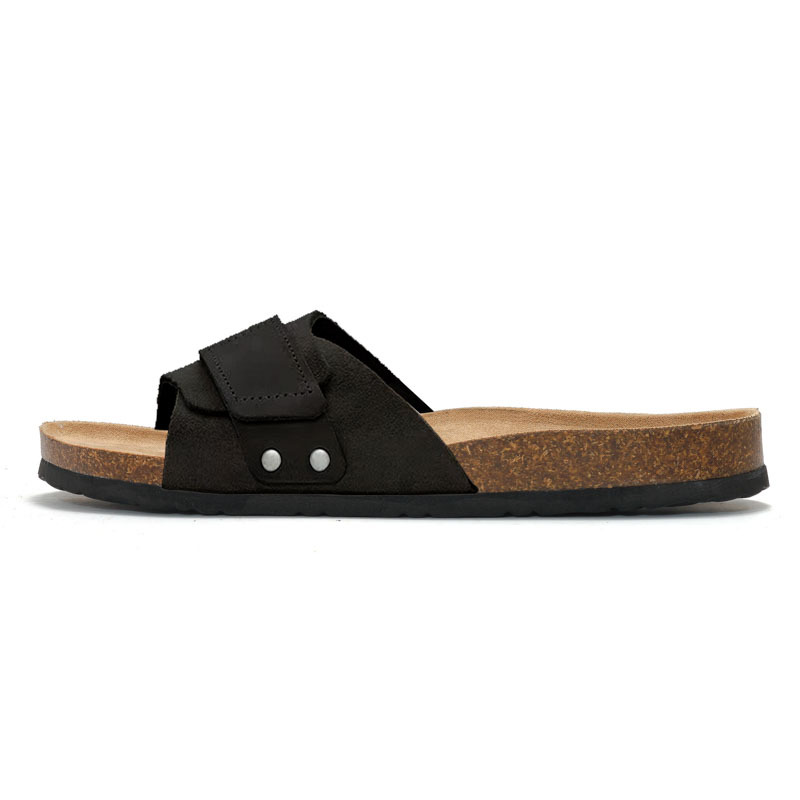 Womens/Mens  One-Strap Sandals | Kyotonubuck-Suede Leather Mink Mens Mens